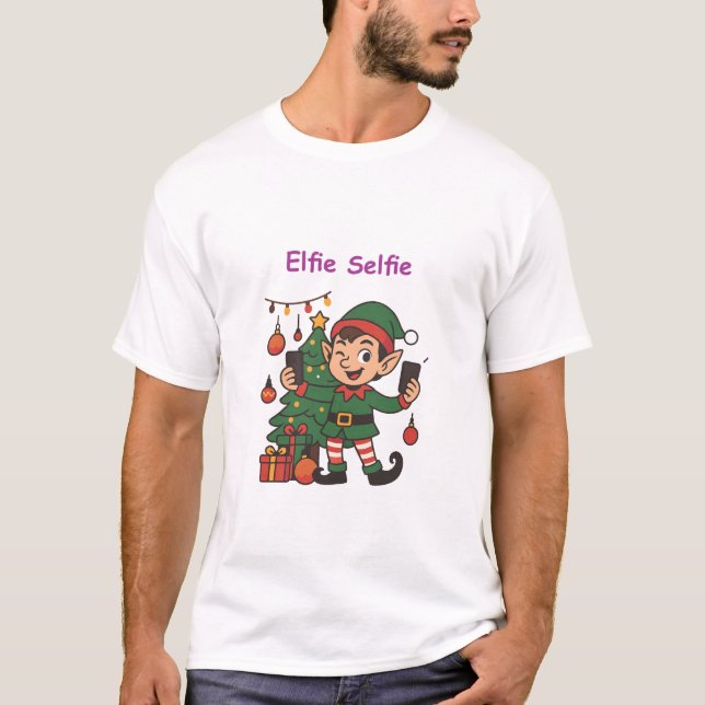 Funny Christmas T-Shirt – Holiday Elf Humor (Front)