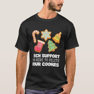 Funny Christmas Tech Support Computer IT Xmas Cook T-Shirt