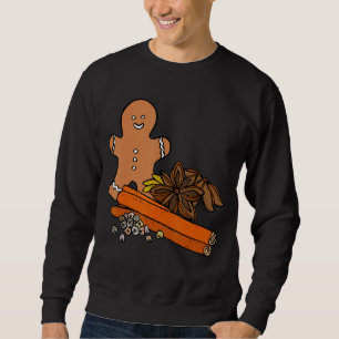 FUNNY CHRISTMAS TEE. GINGERBREAD MAN, CINNAMON & F SWEATSHIRT