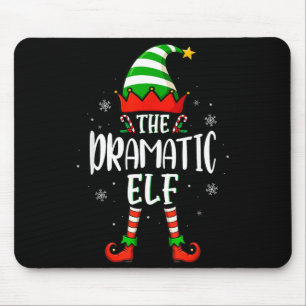 Funny Christmas The Dramatic Elf Family Matching X Mouse Pad