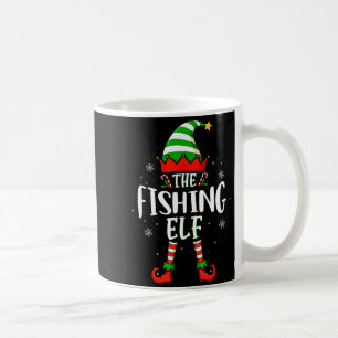 Funny Christmas The Fishing Elf Family Matching Xm Coffee Mug