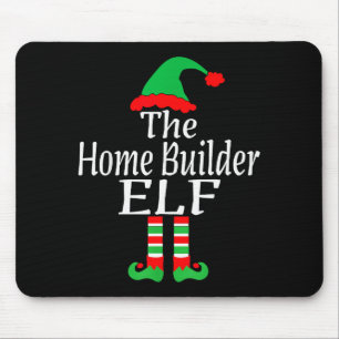 Funny Christmas The Home Builder Elf Developer Arc Mouse Pad