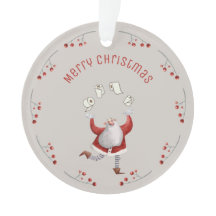 Funny Christmas toilet paper Santa Grandparents