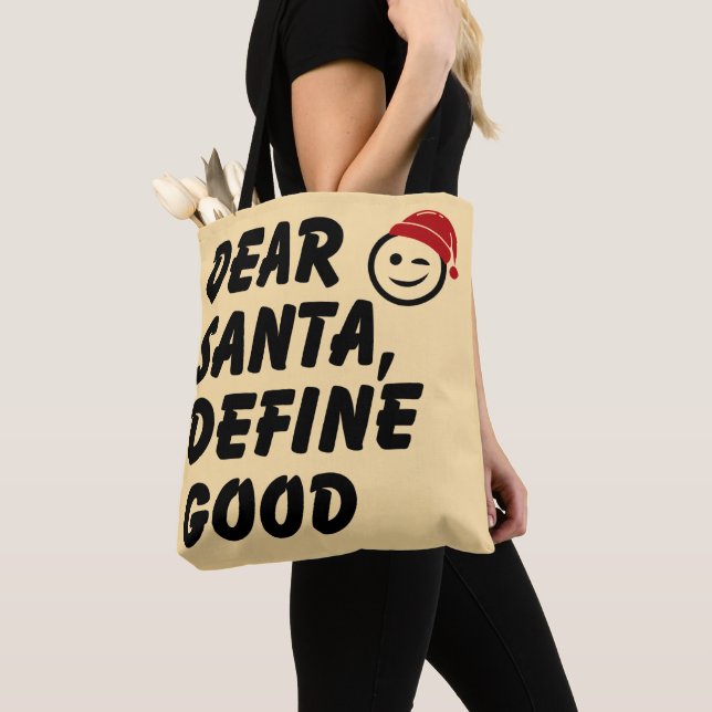 Funny Christmas Tote Bag (Close Up)