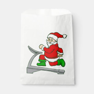 funny christmas treadmill santa favour bag
