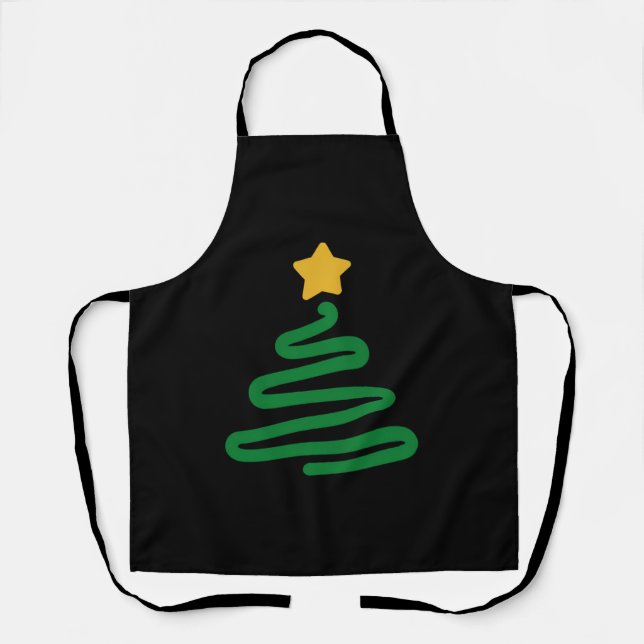 Funny Christmas Tree Apron (Front)