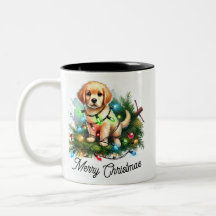 Funny Christmas Tree Conqueror Santa Dog 
