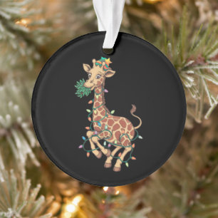 Funny Christmas Tree Giraffe Lover Gift Love Ornament