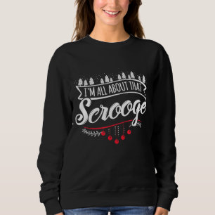 Funny Christmas Tree Lights Ugly Sweater Scrooge P