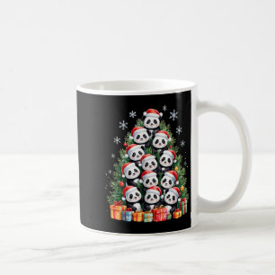 Funny Christmas Tree Panda Family Xmas Pajamas  Coffee Mug