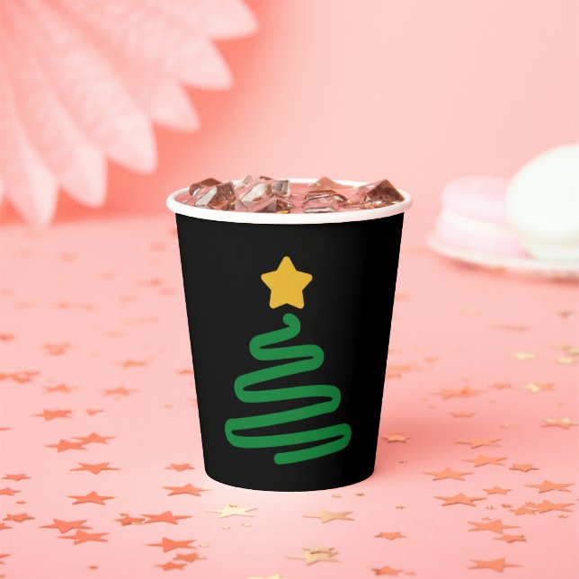 Funny Christmas Tree Paper Cups (Insitu)