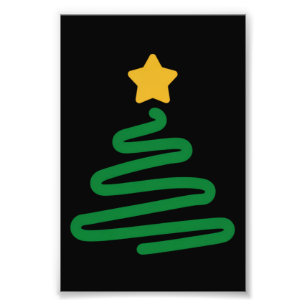 Funny Christmas Tree Photo Print