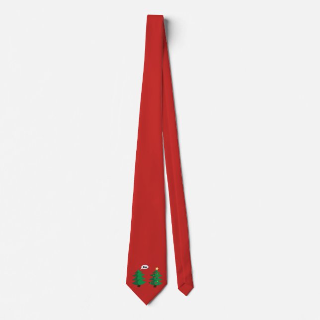 Funny Christmas tree Tie (Front)