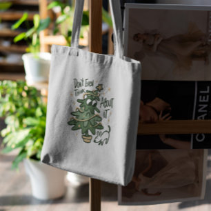 Funny Christmas Tree Tote Bag