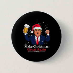 Funny Christmas Trump Make Christmas Great Again 6 Cm Round Badge