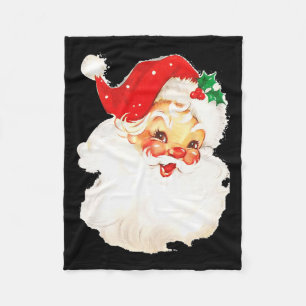Funny Christmas Vintage Santa St Nicholas Toddler Fleece Blanket