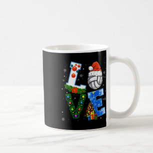 Funny Christmas Volleyball Players Lovers Xmas Coffee Mug