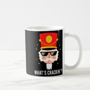 Funny Christmas Whats Crackin Nutcracker Men Kids Coffee Mug