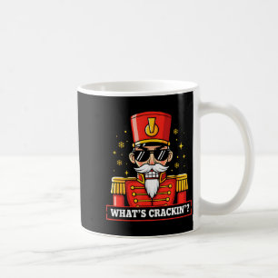 Funny Christmas Whats Crackin Nutcracker Men Kids  Coffee Mug