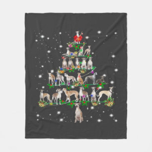 Funny Christmas Whippet Dog Lovers Gift Essential Fleece Blanket