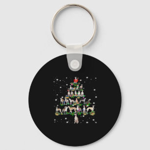 Funny Christmas Whippet Dog Lovers Gift Essential Key Ring