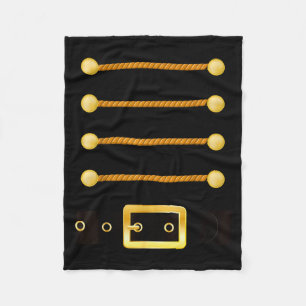 Funny Christmas With Nutcracker Costume Fleece Blanket