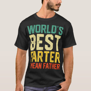 Funny Christmas World's Best Farter Father Funny F T-Shirt