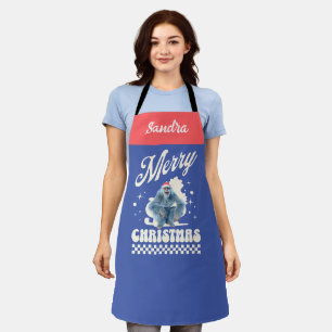 Funny Christmas Yeti Holiday Humour Apron