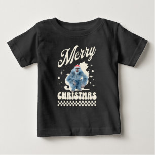 Funny Christmas Yeti Holiday Humour Baby T-Shirt