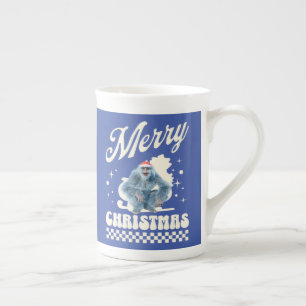 Funny Christmas Yeti Holiday Humour Bone China Mug