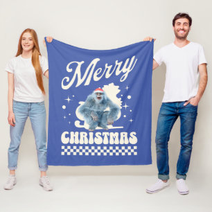 Funny Christmas Yeti Holiday Humour Fleece Blanket