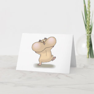 funny chubby cheeks hamster card