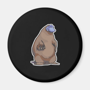 funny chubby platypus magnet