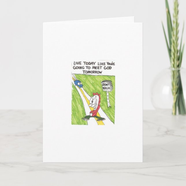 Funny church sayings - Greeting Card (Front)