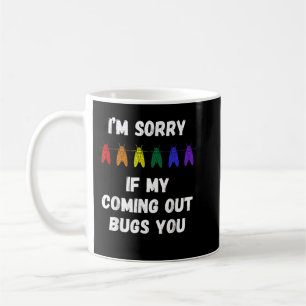 Funny Cicada Gay Pride Insect Cicadas Coming Out Coffee Mug