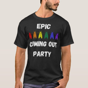 Funny Cicada Gay Pride Insect  Cicadas Coming Out T-Shirt