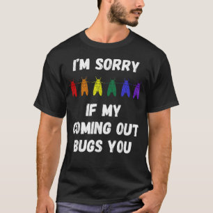 Funny Cicada Gay Pride Insect  Cicadas Coming Out T-Shirt