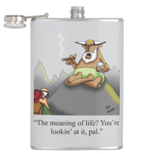 Funny Cigar Humour Hip Flask Gift