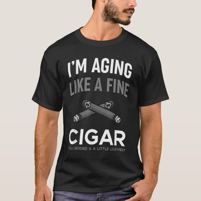 Funny Cigar Lover Gift Cute Cigarette Smokers Fath T-Shirt (Front)