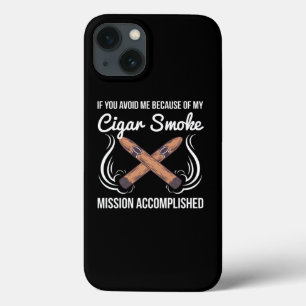 Funny Cigar Smoker Design iPhone 13 Case