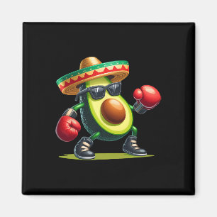 Funny Cinco De Mayo Avocado Boxing Lovers Mexican  Magnet