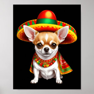 Funny Cinco De Mayo Chihuahua Dog Lovers Mexican S Poster