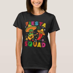 Funny Cinco De Mayo Fiesta Squad Mexican Matching T-Shirt
