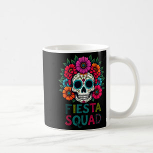 Funny cinco de mayo fiesta squad sugar skull Funny Coffee Mug