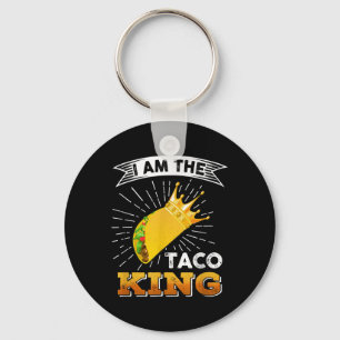Funny Cinco De Mayo Food I Am The Taco King T Shir Key Ring