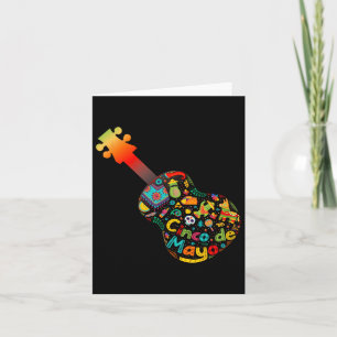 Funny Cinco De Mayo Guitar Fiesta Mexican Cinco De Card