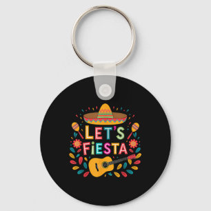 Funny Cinco De Mayo Lets Fiesta Sombrero Hat Men W Key Ring