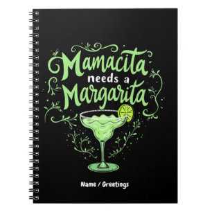 Funny Cinco De Mayo Mamacita Needs A Margarita Notebook