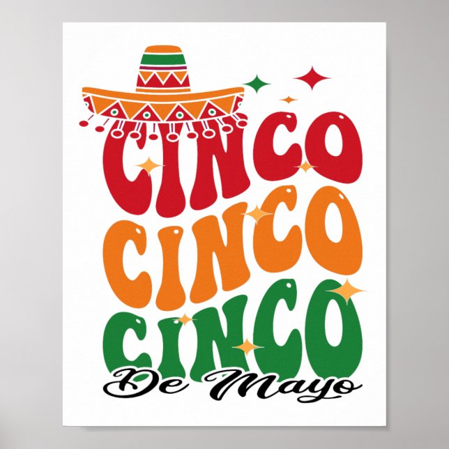 Funny Cinco De Mayo Mexican Fiesta 5 De Mayo Men W Poster (Front)
