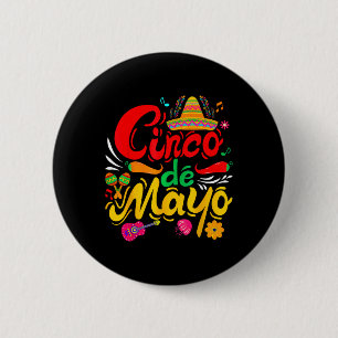 Funny Cinco De Mayo Mexican Fiesta Party 5 De Mayo 6 Cm Round Badge